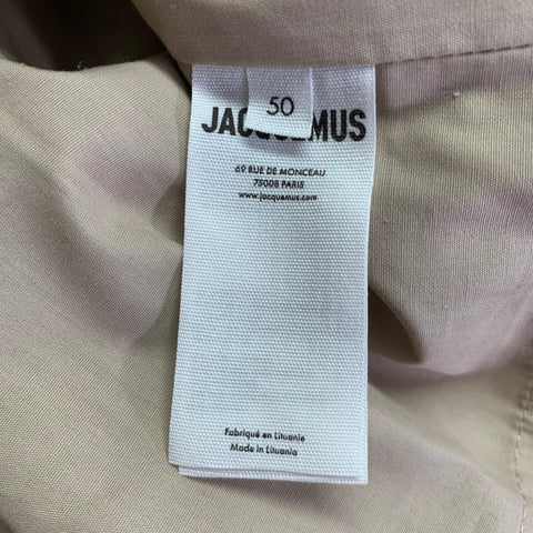 JACQUEMUS Size 40 Khaki Cotton Zip Up Hooded Jacket