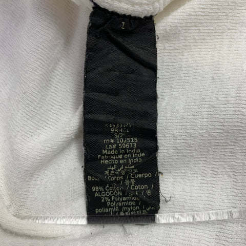 JOHN VARVATOS Size M White Cotton Blend Raw Edge T-shirt