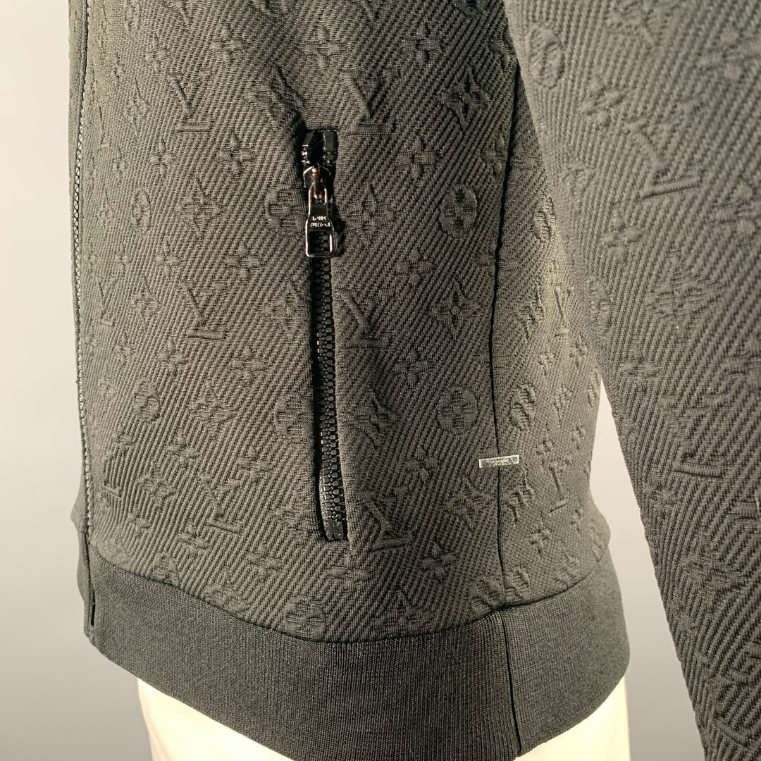 Veste LOUIS VUITTON taille M en mélange de polyester noir Monogramme