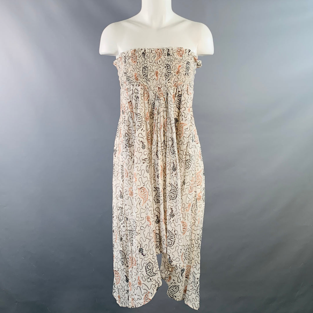 ISABEL MARANT ETOILE Size S White Brown Black Cotton Abstract Straples –  Sui Generis Designer Consignment