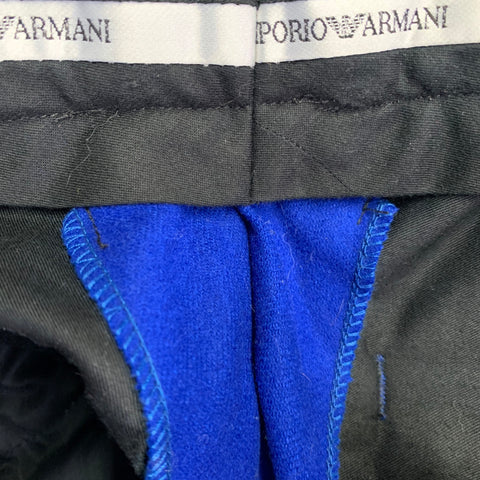 EMPORIO ARMANI Size 30 Royal Blue Wool Blend Tapered Dress Pants