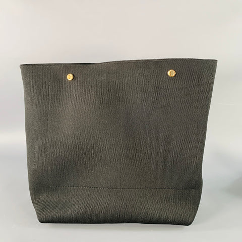 CUYANA Green Pebble Grain Leather Tote Bag