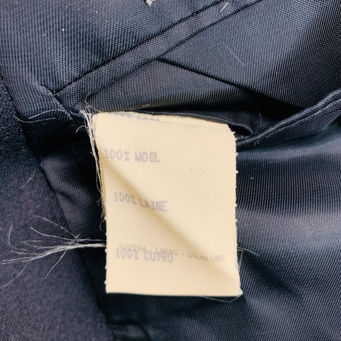 GIANNI VERSACE Size 40 Black Wool Single Breasted Jacket
