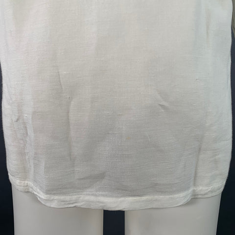 ERMENEGILDO ZEGNA Size M White Spread Collar Long Sleeve Shirt