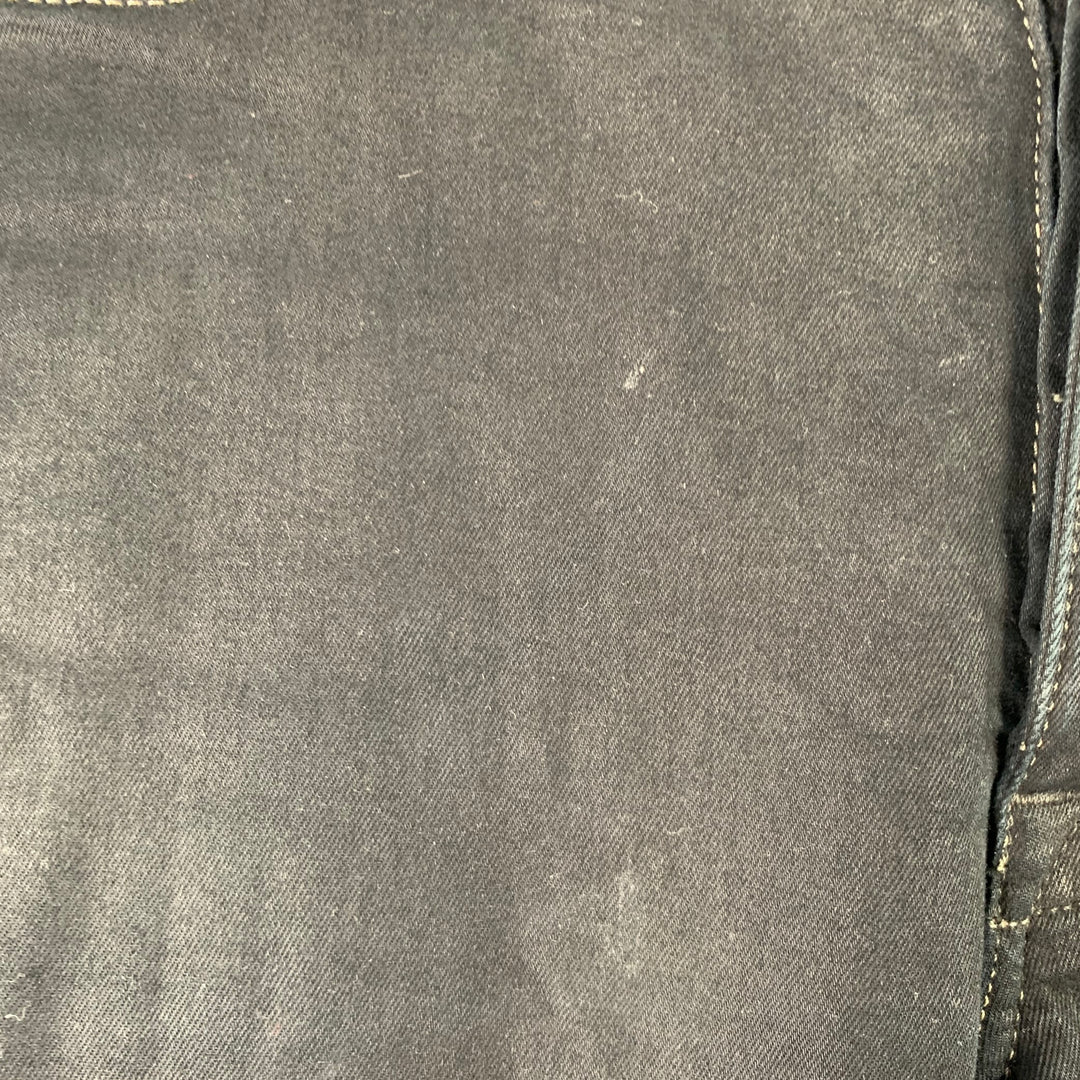DRKSHDW Size 32 Torrence Cut Black Cotton Blend Button Fly Jeans