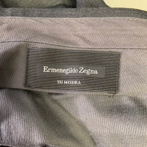 ERMENEGILDO ZEGNA Size 32 Charcoal Wool Slim Fit Dress Pants