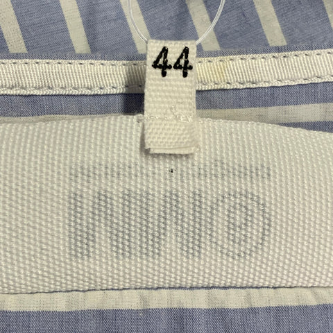 MM6 MAISON MARGIELA Size M Blue White Cotton Stripe Caftan Maxi Dress