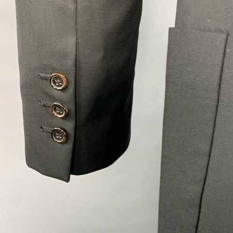 JOHN GALLIANO Taille 40 Veste de sport en laine vierge noire avec strass tête de mort