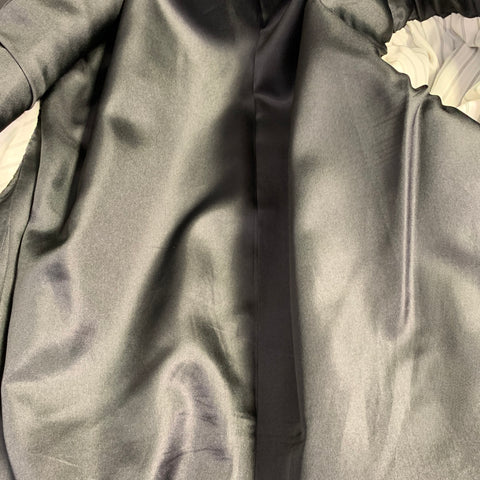 THEORY Size 42 Wellfleet Black Grey Pinstripe Wool Blend Single Breasted Suit