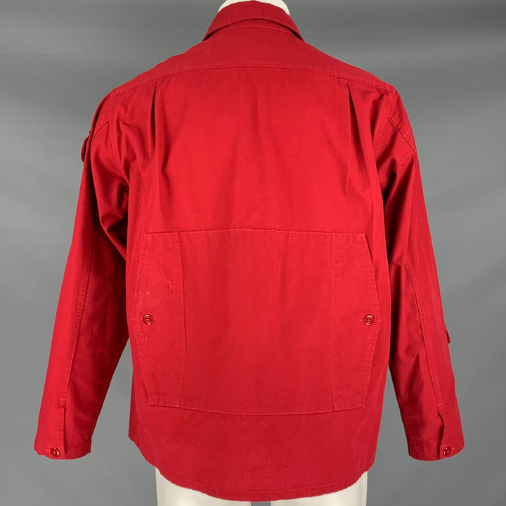 ENGINEERED GARMENTS Size M Red Cotton Shirt Jacket