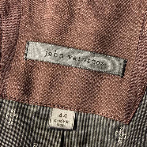 JOHN VARVATOS SS2019 Chest Size 44 Size M Burgundy O1806V1-BOFL Stripe Jacket