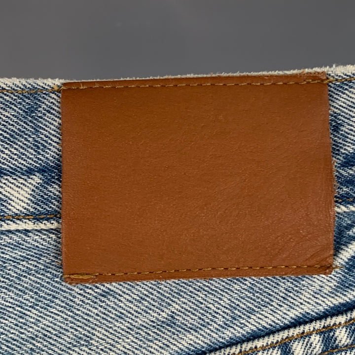 ALEX MILL Size 31 Light Blue Cotton Denim Twill Straight Button Fly Jeans