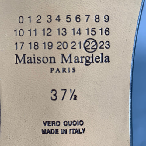 MAISON MARGIELA Size 7.5 Blue Velvet Tabi Flats