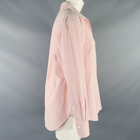 BROCHU WALKER Size M Pink Polyester Cotton One Pocket Casual Top