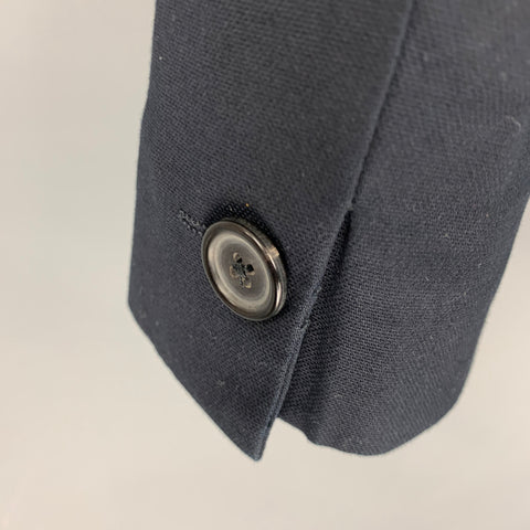 PS by PAUL SMITH Size 38 Navy Cotton Blend Notch Lapel Sport Coat