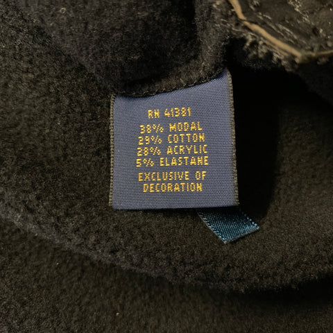 POLO by RALPH LAUREN Size S Black Modal Blend Hooded Pullover Womens