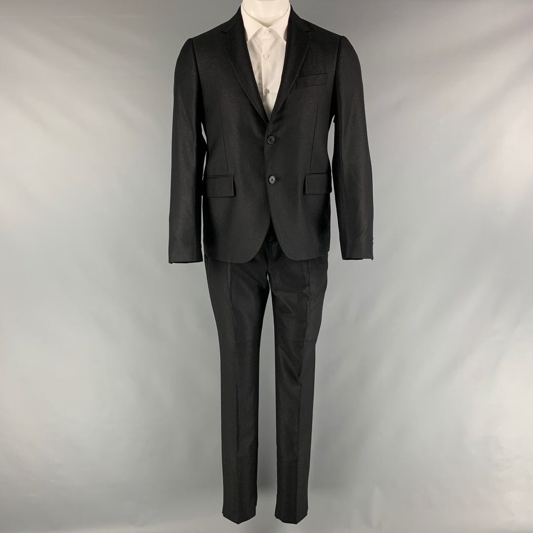 Suit Trajes Para Hombre Versace VERSACE Talla 38 Traje Negro Con