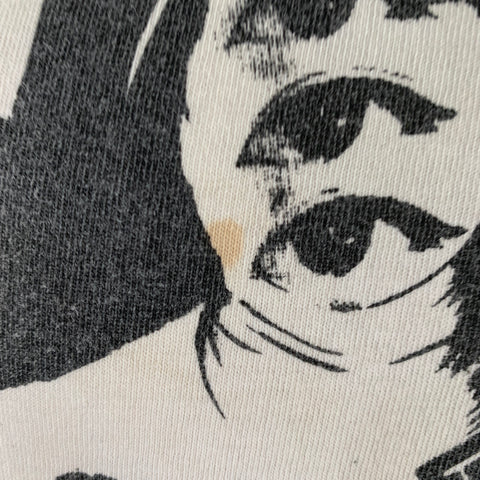 SAINT MXXXXXX Size L Cream Black Graphic Cotton Crew Neck Pullover
