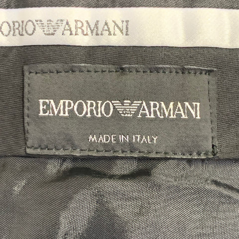 EMPORIO ARMANI Size 34 Navy Wool Blend Tapered Dress Pants