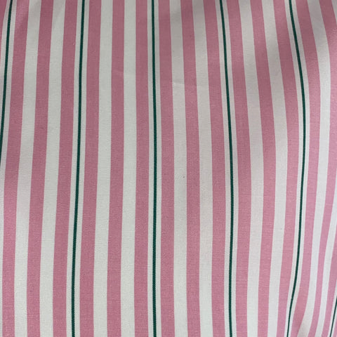TURNBULL & ASSER Vintage Size L Pink White Stripe Cotton French Cuff Long Sleeve Shirt