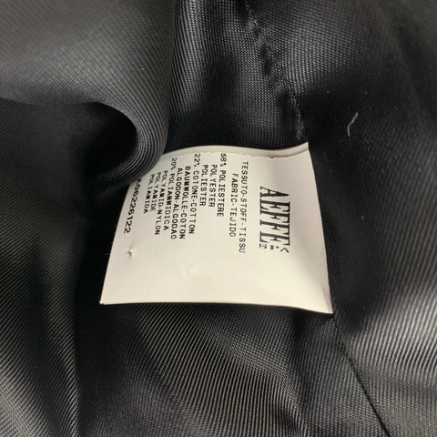 MOSCHINO Taille 6 Veste zippée en polyester noir doré métallisé