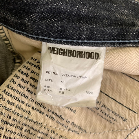 NEIGHBORHOOD Size 32 Black Wash Selvedge Denim Relaxed fit Jeans