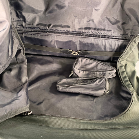 LOUIS VUITTON Taiga Santore Ardoise Green Black Two Tone Nylon Leather Travel Suitcase Bag