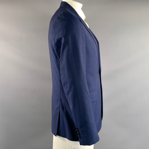 PS by PAUL SMITH Chest Size 42 Blue Wool Mohair Notch Lapel Sport Coat