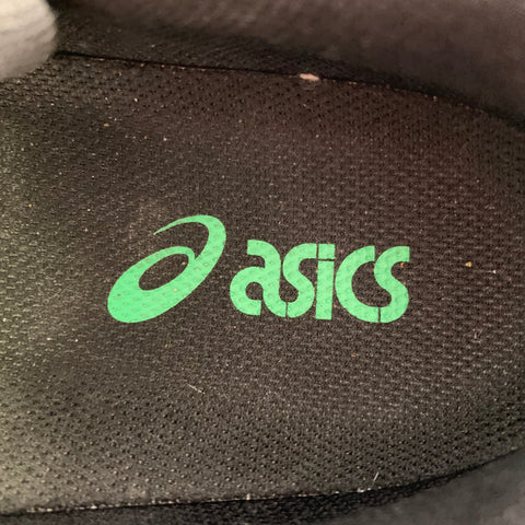 ASICS - GMBH Size 9 Green Black Mixed Materials Low Top Sneakers