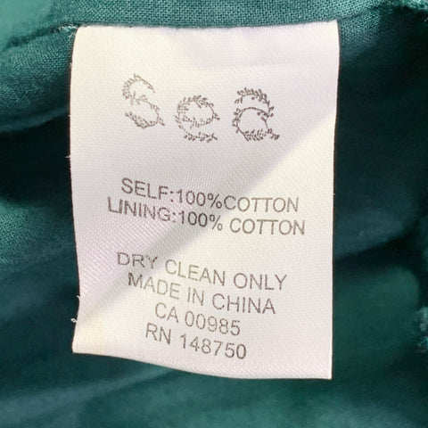 SEA NEW YORK Size 2 Green Black Cotton Lace Sleeveless Shift Dress