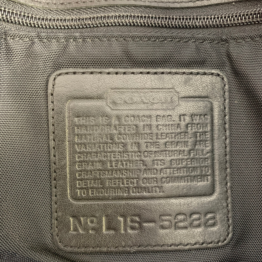 COACH Black Cowhide Leather Messenger Bag