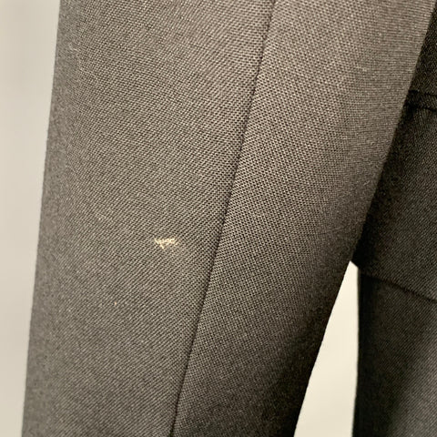 POLO by RALPH LAUREN Size 40 Regular Black Wool Peak Lapel Suit