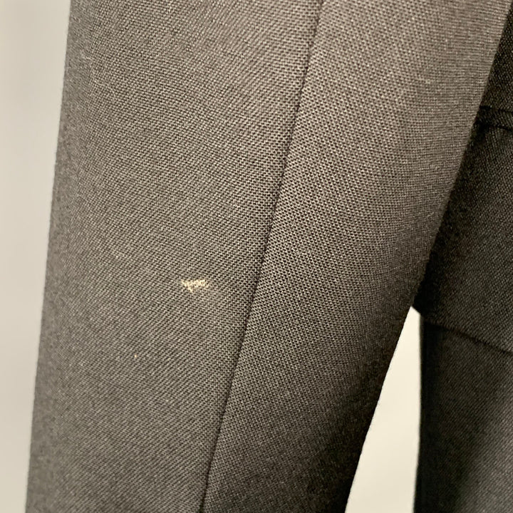 POLO by RALPH LAUREN Size 40 Regular Black Wool Peak Lapel Suit