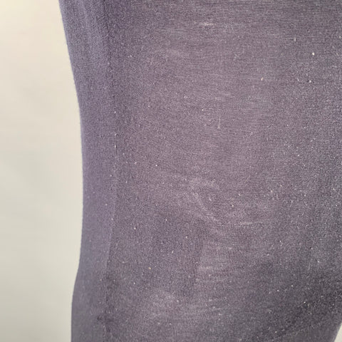 PRADA Size L Navy Knit Cotton Buttoned Polo