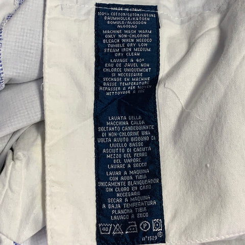 POLO by RALPH LAUREN Size XL Blue White Gingham Cotton Suit