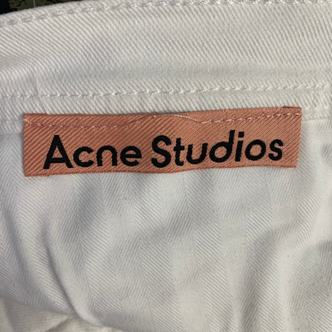 Jean skinny en coton blanc ACNE taille 30