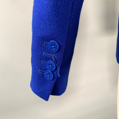 HAN KJOBENHAVN Size S Blue Cobalt Wool Blend Sport Coat