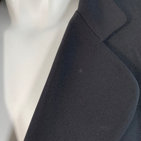 ARMANI COLLEZIONI Size 2 Black Acetate Silk Jacket Blazer