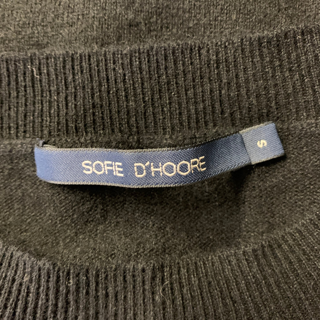 SOFIE D'HOORE Size S Black Wool Cashmere Crewneck Sweater