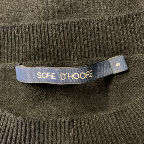 SOFIE D'HOORE Size S Black Wool Cashmere Crewneck Sweater