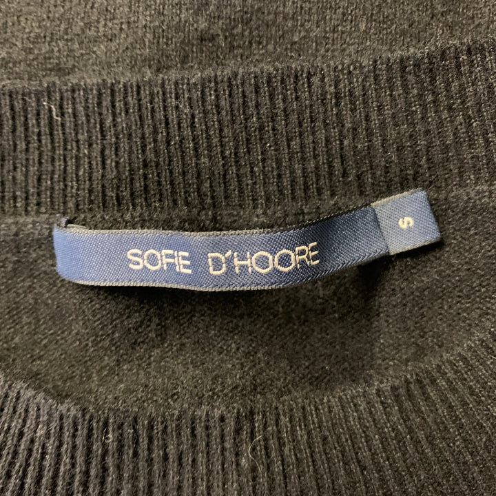 SOFIE D'HOORE Size S Black Wool Cashmere Crewneck Sweater