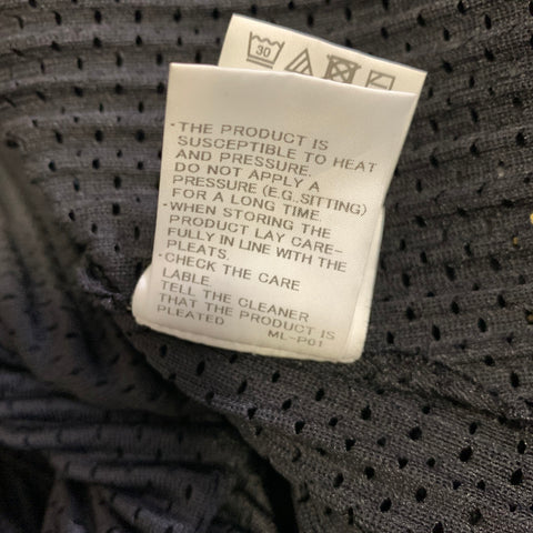 ISSEY MIYAKE Size S Black Pleated Polyester Hooded Coat