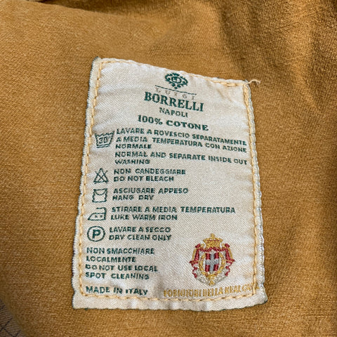 LUIGI BORRELLI Size 34 Tan Cotton Jean Cut Casual Pants
