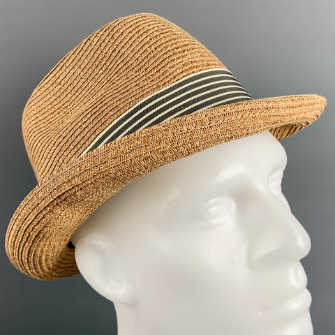 BAILEY Tan Woven Paper Hat