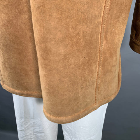 POLO by RALPH LAUREN Vintage Size XL Beige Shearling Snaps Jacket