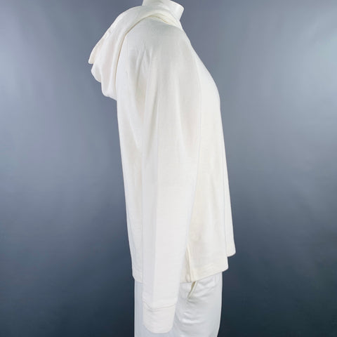 Sweat à capuche VOLLEBAK L Coton Chanvre Crème