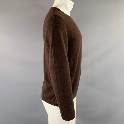 S.C.P. Size S Brown Cashmere Crew Neck Pullover