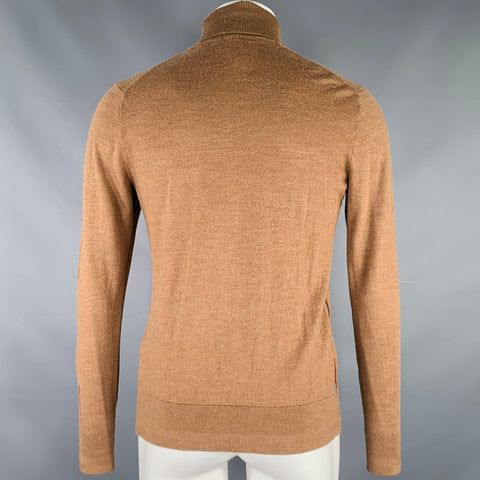 TED BAKER Taille M Pull col roulé en laine marron