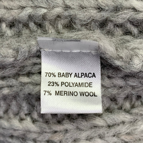 JARBO Size 0 Heather Grey Alpaca Blend Sleeveless Open Front Cardigan
