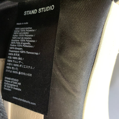 STAND STUDIO Cream Leather Cross Body Bag
